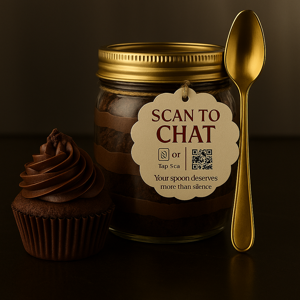 Midnight Mocha Mood™ – Chocolate Cake Jar + 1-Month Diner Chat Access